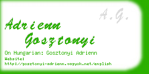 adrienn gosztonyi business card